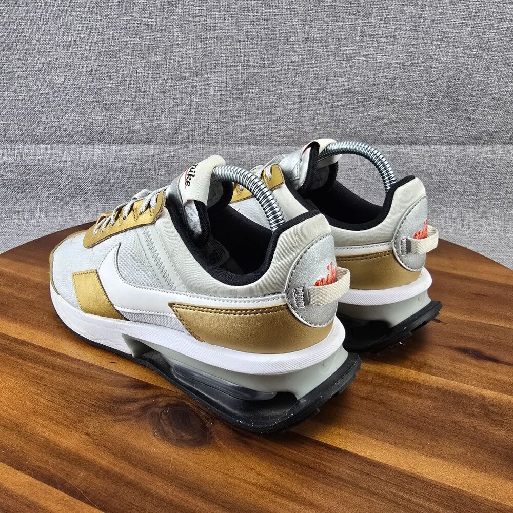 Nike Air Max Pre-Day Sneakers Womens Size 8.5 Gold & White Athletic Shoes - Picture 8 of 14